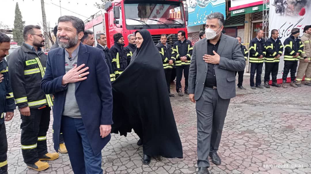 تصویر مراسم یادبود شهدای آتش‌نشان برگزار شد