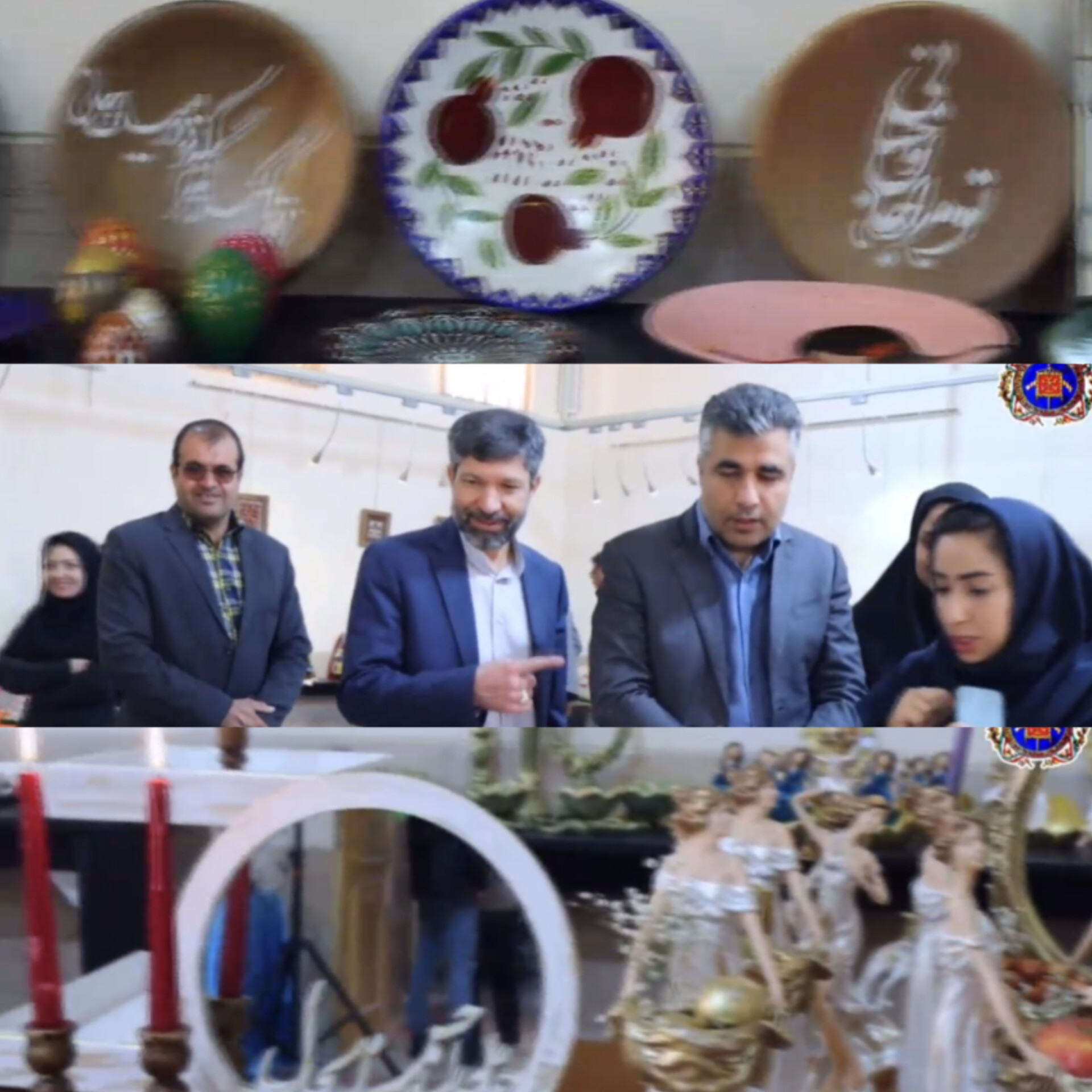 تصویر نمایشگاه سفره‌های هفت سین در فرهنگسرا گشایش یافت