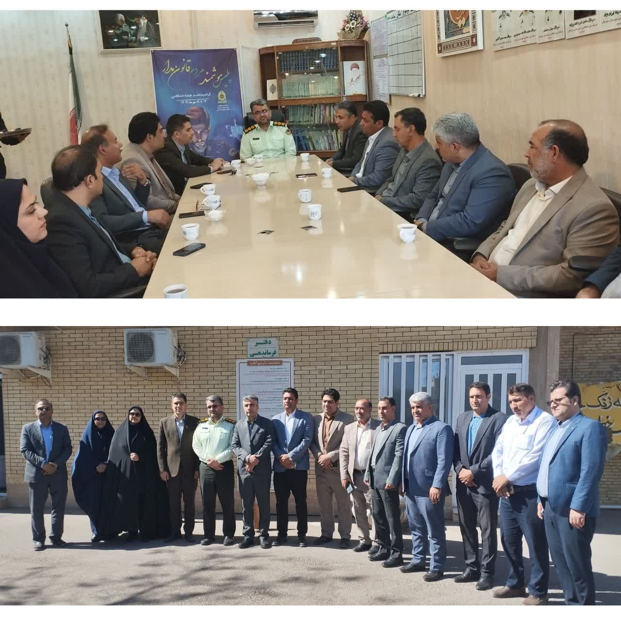 تصویر فرمانده انتظامي سیرجان در دیدار با شهردار و اعضای شورای شهرسیرجان